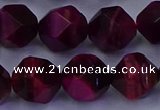 CTE1909 15.5 inches 12mm faceted nuggets red tiger eye beads