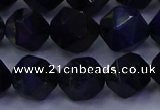 CTE1919 15.5 inches 12mm faceted nuggets blue tiger eye beads