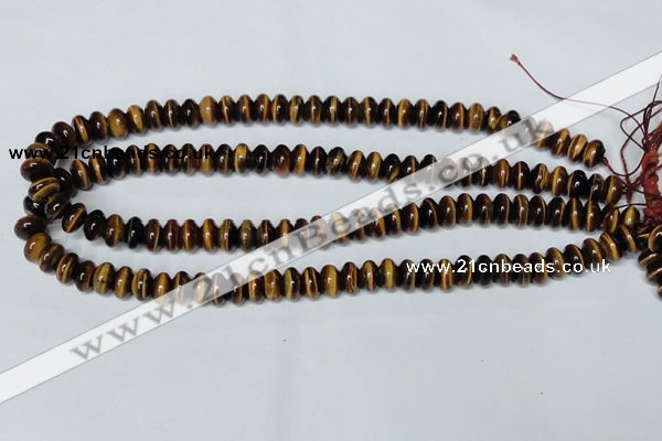 CTE194 15.5 inches 5*8mm rondelle yellow tiger eye gemstone beads