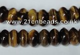 CTE196 15.5 inches 7*12mm rondelle yellow tiger eye gemstone beads