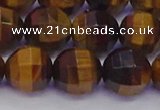 CTE1993 15.5 inches 10mm faceted round yellow tiger eye beads