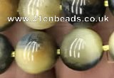 CTE2019 15.5 inches 14mm round golden & blue tiger eye beads wholesale