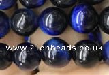 CTE2037 15.5 inches 8mm round blue tiger eye beads wholesale