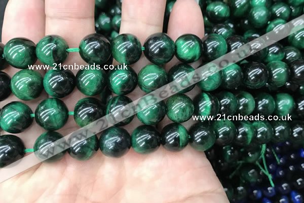 CTE2053 15.5 inches 10mm round green tiger eye beads wholesale