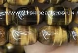 CTE2058 15.5 inches 8*12mm drum yellow tiger eye gemstone beads