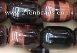 CTE2065 15.5 inches 8*12mm drum red tiger eye gemstone beads