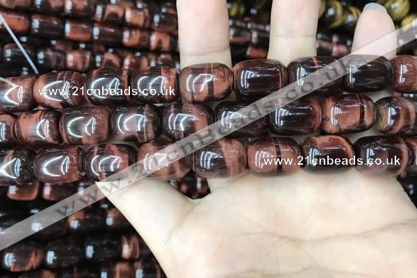 CTE2067 15.5 inches 12*16mm drum red tiger eye gemstone beads