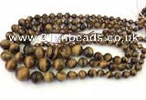 CTE2078 15.5 inches 6mm - 16mm round yellow tiger eye graduated beads