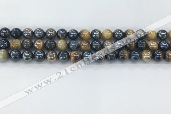 CTE2085 15.5 inches 6mm round AB-color blue & yellow tiger eye beads