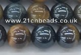 CTE2086 15.5 inches 8mm round AB-color blue & yellow tiger eye beads