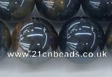 CTE2091 15.5 inches 18mm round AB-color blue & yellow tiger eye beads