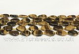 CTE2130 15.5 inches 13*18mm flat teardrop yellow tiger eye beads