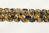 CTE2131 15.5 inches 13*18mm oval yellow tiger eye beads