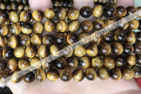 CTE2159 15.5 inches 8mm round yellow tiger eye gemstone beads