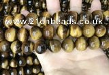 CTE2163 15.5 inches 16mm round yellow tiger eye gemstone beads