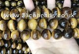 CTE2164 15.5 inches 18mm round yellow tiger eye gemstone beads