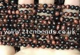 CTE2180 15.5 inches 4mm round red tiger eye gemstone beads