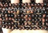 CTE2181 15.5 inches 6mm round red tiger eye gemstone beads