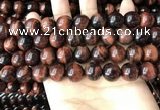 CTE2185 15.5 inches 14mm round red tiger eye gemstone beads