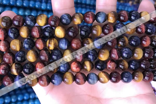 CTE2211 15.5 inches 8mm round colorful tiger eye beads wholesale