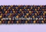 CTE2219 15.5 inches 6mm round colorful tiger eye gemstone beads