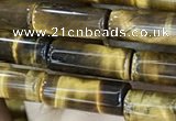 CTE2246 15.5 inches 5*14mm tube yellow tiger eye beads wholesale