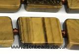 CTE2305 15 inches 15*20mm – 18*23mm rectangle yellow tiger eye beads