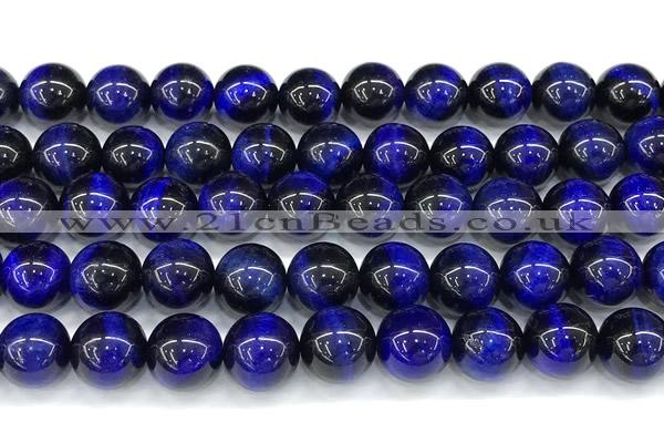 CTE2395 15 inches 10mm round blue tiger eye beads