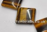 CTE30 15.5 inches 20*20mm diamond yellow tiger eye beads wholesale