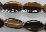 CTE302 15.5 inches 15*25mm oval yellow tiger eye gemstone beads