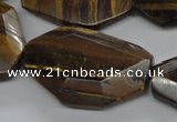 CTE325 15.5 inches 24*30mm freeform yellow tiger eye gemstone beads