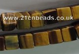 CTE327 15.5 inches 10*10mm cube yellow tiger eye gemstone beads