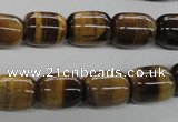 CTE329 15.5 inches 10*14mm drum yellow tiger eye gemstone beads