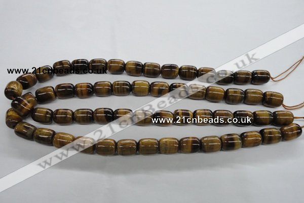 CTE329 15.5 inches 10*14mm drum yellow tiger eye gemstone beads