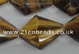 CTE333 15.5 inches 22*30mm pyramid yellow tiger eye gemstone beads