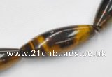 CTE35 15.5 inches 10*30mm rice shape blue tiger eye beads wholesale