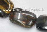 CTE39 15.5 inches 15*20mm rectangle blue tiger eye beads wholesale