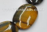 CTE40 15.5 inches 20*30mm oval blue tiger eye beads wholesale