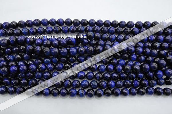 CTE416 15.5 inches 8mm round blue tiger eye beads wholesale