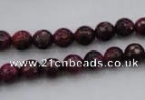 CTE472 15.5 inches 8mm faceted round red tiger eye beads wholesale