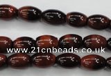 CTE51 15.5 inches 8*12mm rice red tiger eye gemstone beads