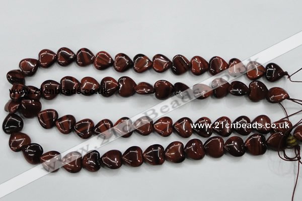 CTE52 15.5 inches 14*14mm heart red tiger eye gemstone beads