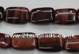 CTE55 15.5 inches 12*16mm rectangle red tiger eye gemstone beads