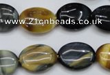 CTE571 15.5 inches 15*20mm oval golden & blue tiger eye beads