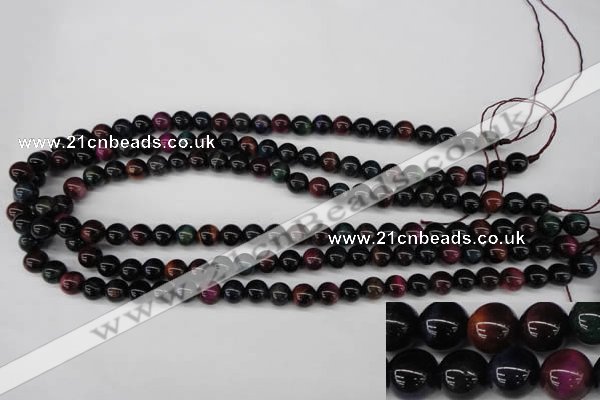 CTE591 15.5 inches 6mm round colorful tiger eye beads wholesale