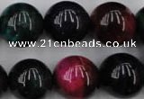 CTE598 15.5 inches 20mm round colorful tiger eye beads wholesale