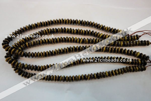 CTE601 15.5 inches 5*8mm rondelle yellow tiger eye beads wholesale