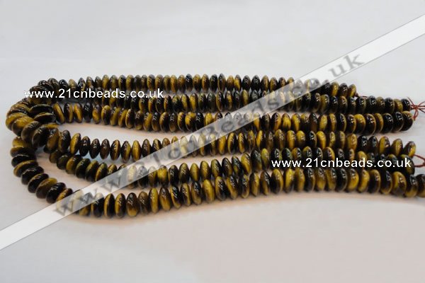 CTE602 15.5 inches 5*10mm rondelle yellow tiger eye beads wholesale