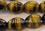 CTE616 15.5 inches 15*20mm rice yellow tiger eye beads wholesale