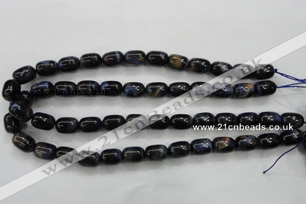 CTE79 15.5 inches 11*15mm drum blue tiger eye gemstone beads